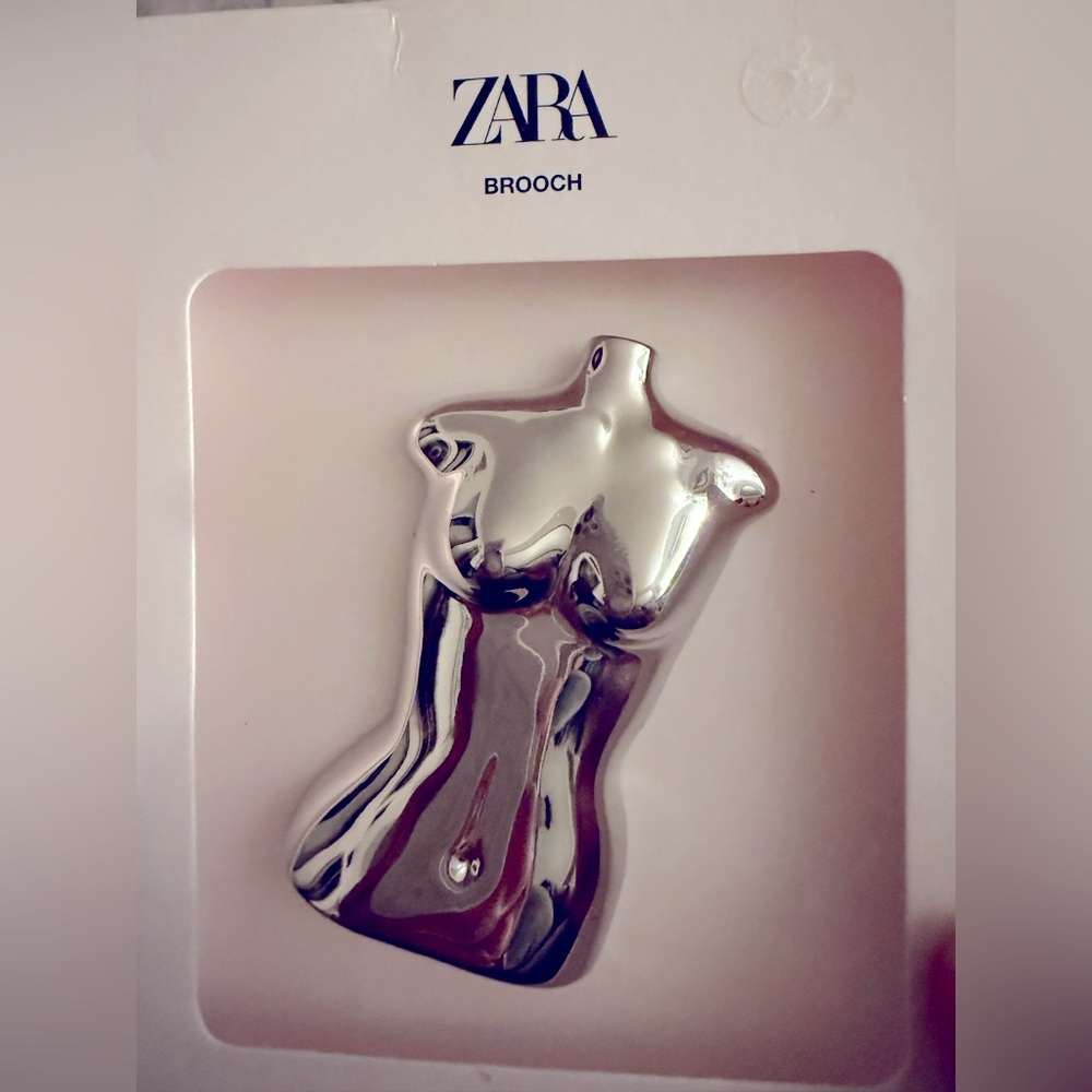 Zara Silver Torso Brooch